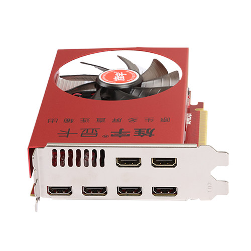 旌宇R7 360 6HDMI 4G 专业多屏显示卡 直出高清接口 6屏多屏显卡 - 图2