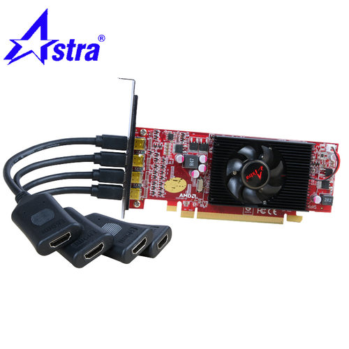星齐美HD 6570 2G 多屏 四屏显卡4屏一拖四炒股 分屏扩展拼接 - 图0