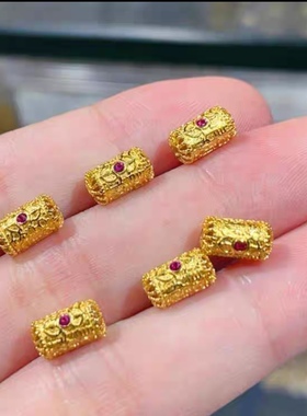 18 k金新中式文艺小清新转运珠琉璃手链女小众设计高级感多福