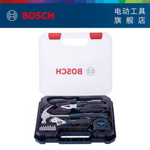 博世扳手螺丝刀工具套装工具箱日常家用维修多功能组合全套12件套 - 图1