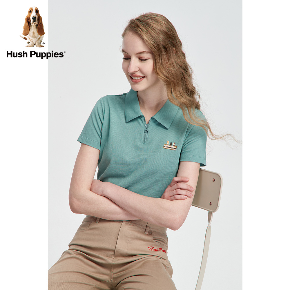 hush puppies女装2021夏宽松 polo衫 Hush Puppies服饰POLO衫