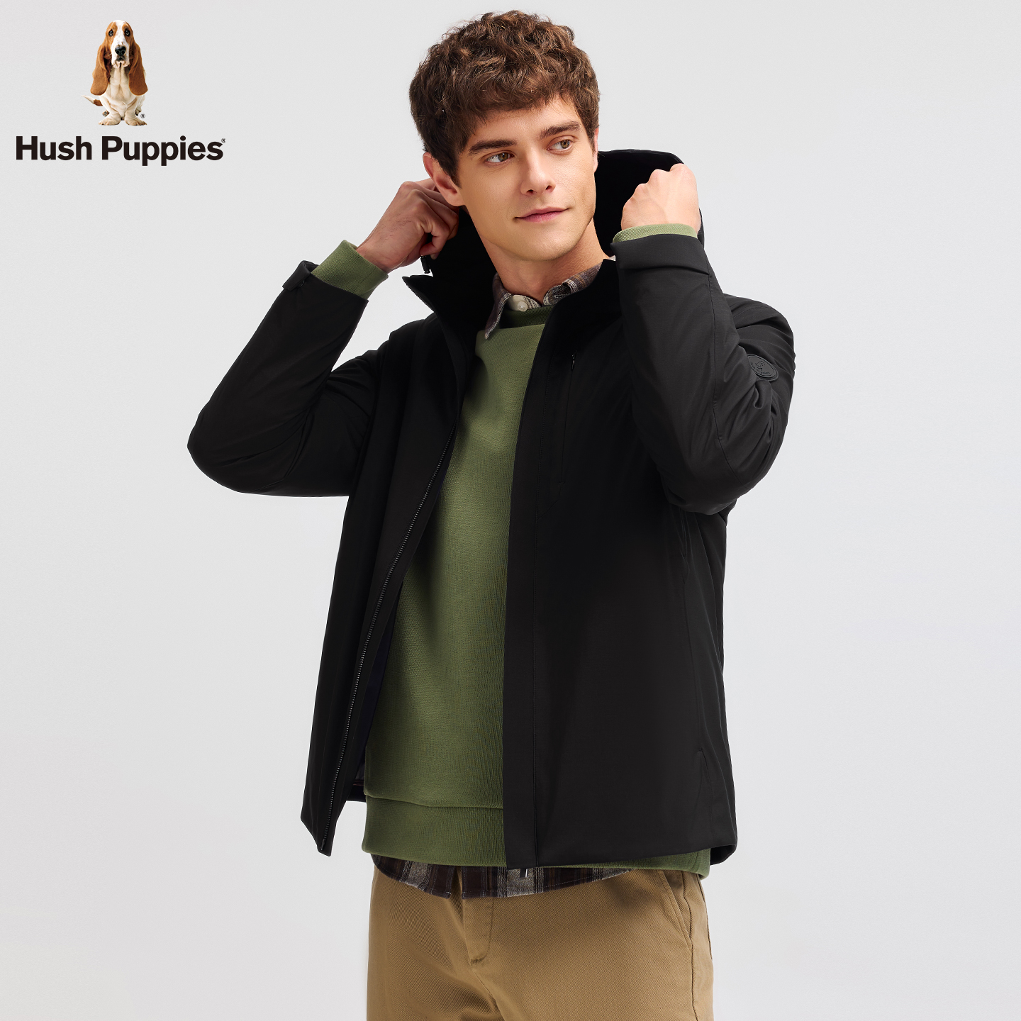 【可拆卸内胆】暇步士男装2025冬季新款一衣多穿鹅绒保暖羽绒服男