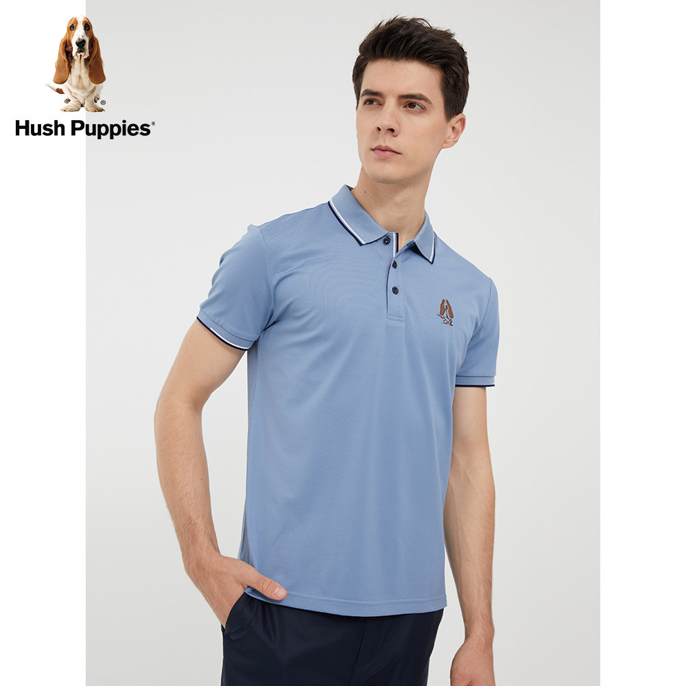 【天丝棉】暇步士男装2022新款 t恤 Hush Puppies服饰Polo衫