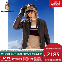 (Goat Leather) Leisure Steps Mens Clothing Autumn Winter Warm Fur Collar Retro Real Lichens) PL-22527D