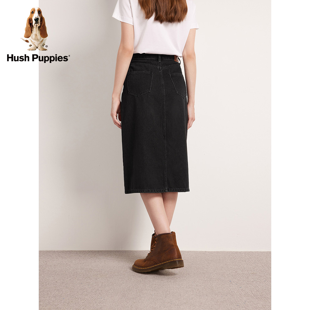 Hush Puppies暇步士女装2023新夏季牛仔裙高腰休闲a字包臀半身裙_Hush Puppies服饰旗舰店_女装/女士精品
