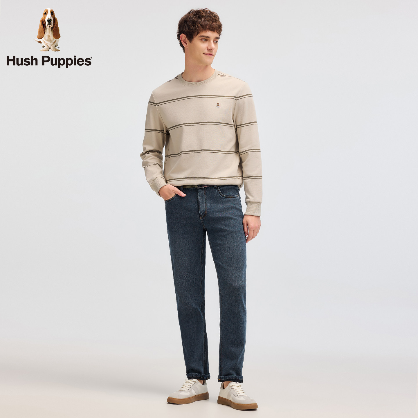 【耐穿有型】暇步士男装2025秋季新款经典复古水洗休闲直筒牛仔裤,淘宝优惠券,粉丝福利购,淘宝优惠卷