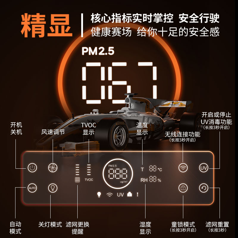 霍尼韦尔空气净化器家用除甲醛去新房室内全屋净化机消毒机Hspeed - 图3