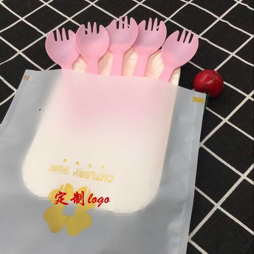 一次性刀叉碟纸盘蛋糕烘焙刀叉盘组合生日蛋糕蜡烛餐具套装100包 - 图2