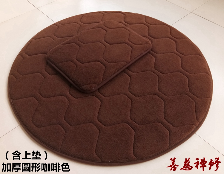 法会家庭佛堂打坐垫禅修垫拜佛垫蒲团垫子小拜忏垫加厚圆形便捷款