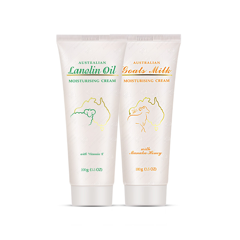 gm绵羊油+羊奶蜂蜜套装100g*2 GM澳芝曼海外手部保养套装