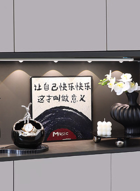 入户玄关钥匙收纳置物架摆件高级感轻奢客厅家居进门口鞋柜装饰品