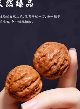 精品小核桃秋子手捻指尖把玩迷你核桃指间文玩小尺寸男女手玩