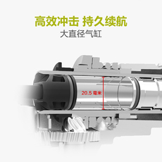 Перфоратор 威克士电动工具充电锂电无刷电锤wu388工业级冲击钻电捶圆柄打孔 WORX