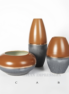 新中式风陶瓷罐家具展厅软装饰品