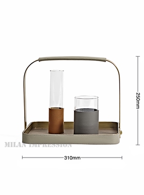 轻奢风烛台售楼处会所展厅摆件