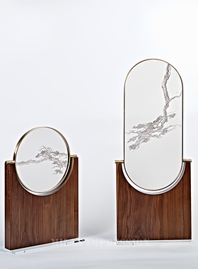 新中式风餐厅玄关亚克力软装饰品