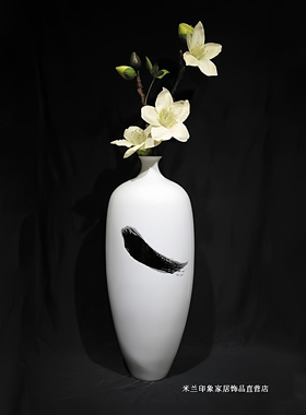 新中式风样板间陶瓷储物罐装饰品