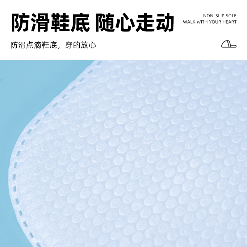 一次性拖鞋酒店宾馆民宿专用加厚底防滑透气旅行便携待客室内家用 - 图0