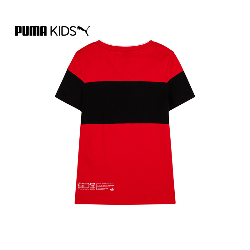 puma法拉利赛车联名儿童春装棉t恤 puma童装T恤