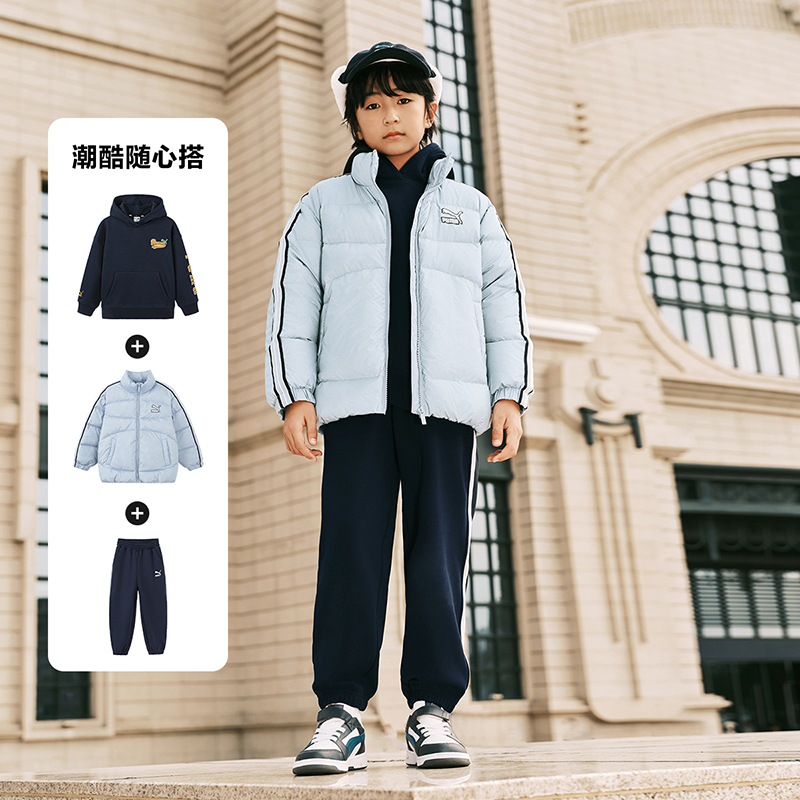 PUMA彪马官方正品童装新款儿童冬季休闲羽绒服外套宽松时尚上衣