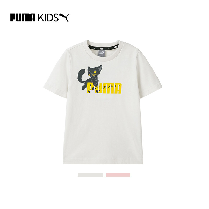 puma官方正品儿童男女童卡通夏t恤 puma童装T恤