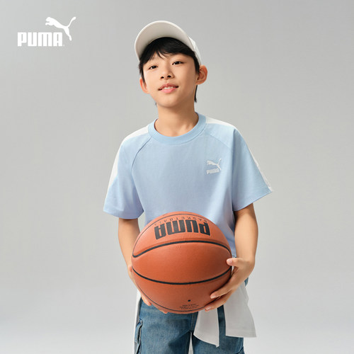 PUMA彪马童装凉感儿童短袖吸湿速干男童短袖t恤运动新款T7系列 - 图2