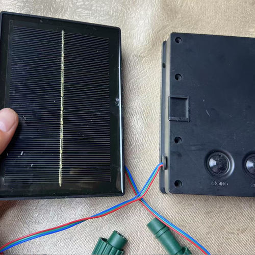 DIY配件太阳能板 庭院满天星LED灯太阳能光伏发电板 内含电池贮能 - 图1