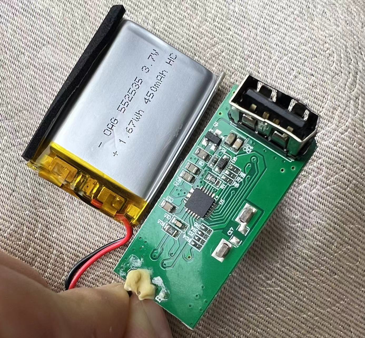 DIY全新拆机电池450mAh充电宝 聚合物锂电池蓝牙音箱耳机手表电池,淘宝优惠券,粉丝福利购,淘宝优惠卷