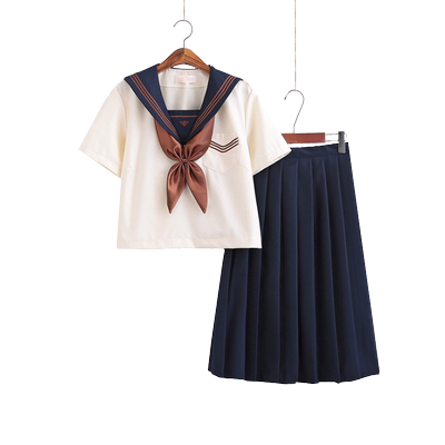 Jk制服套装全套春款夏季水手服裙盛夏服茶羽中间服夏女日系学院风 虎窝淘