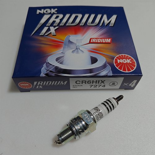 NGK摩托车铱金火花塞 CR6/7HIX CR7/8/9EIX 250 黄龙600 CB400 - 图0