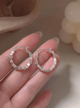 s925纯银新款流动碎银子小众