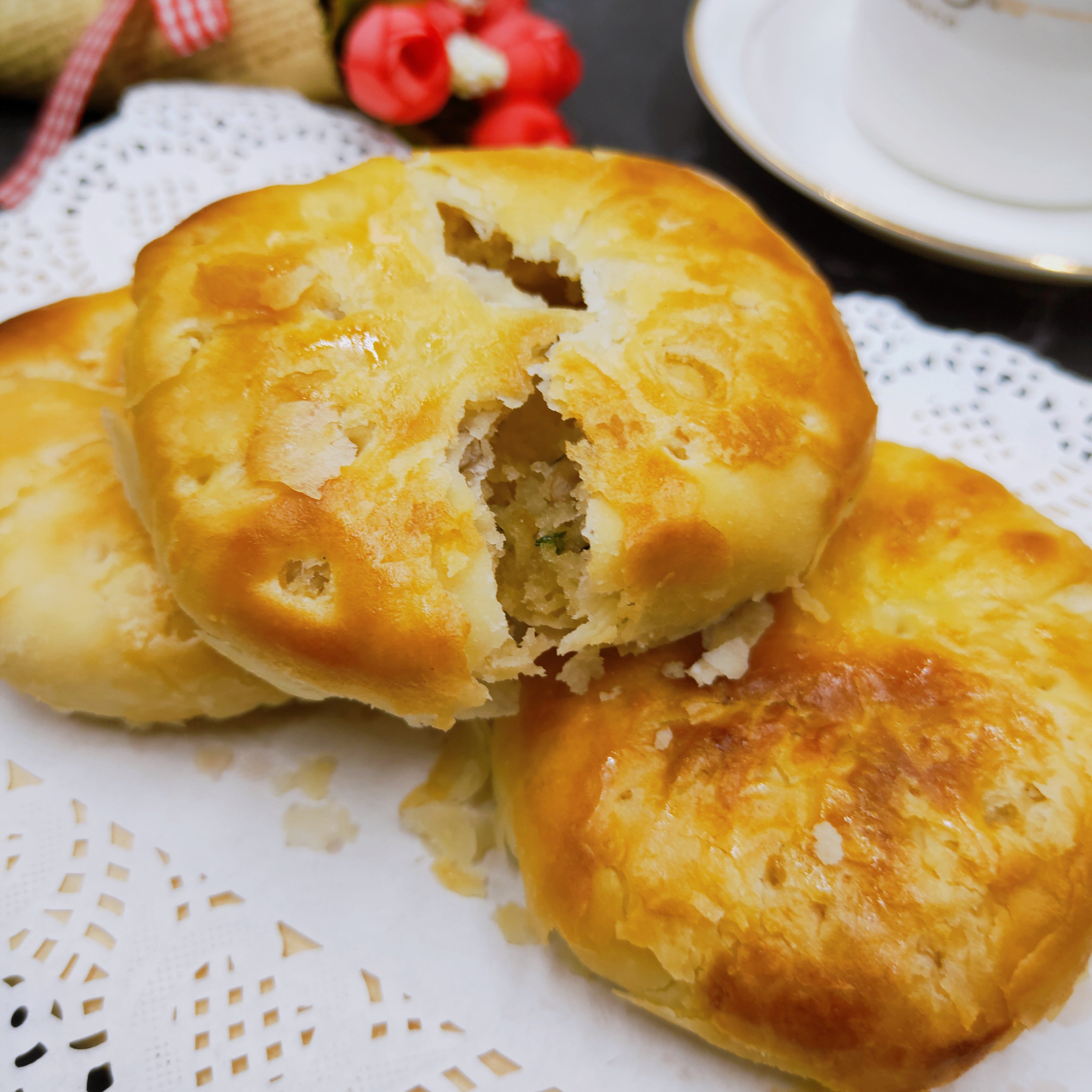 老式传统儿时月饼苏式中秋酥皮湖南特产葱油月饼老长沙风味油纸饼,淘宝优惠券,粉丝福利购,淘宝优惠卷