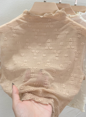 假领子百搭女高挡内薄纱蕾