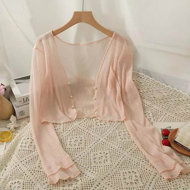 Xianqi sun protection cardigan ຂອງແມ່ຍິງ summer ແບບສັ້ນ