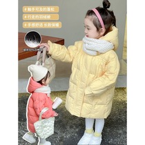 2023 new girl 90 white duck down down down jacket for childrens winter clothing baby thickened jacket and child foreign air