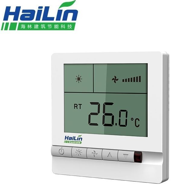 HAILIN海林温控器HL108DB 中央空调控制面板风机盘管液晶三速开关 - 图0