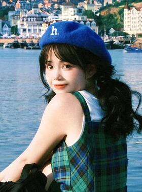 哈吉斯船长女秋冬显脸小贝雷帽潮