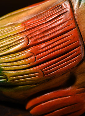 实木鸭子电视柜动物摆设家居装饰