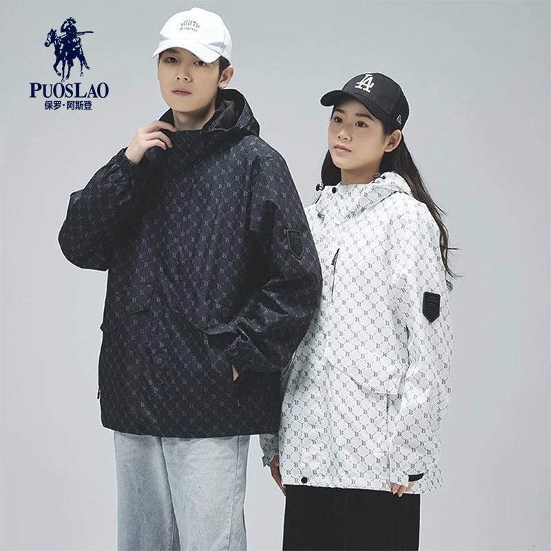 保罗阿斯登户外冲锋衣外套男女款户外运动情侣款风衣_Puoslao保罗阿斯登_男装-第5张图片-提都小院