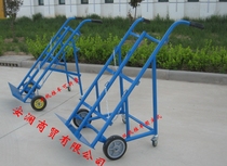 Gas Cylinder Trolley Double Bottle Industrial Oxygen Acetylene Bottle Push Frame Submuted Folding Car