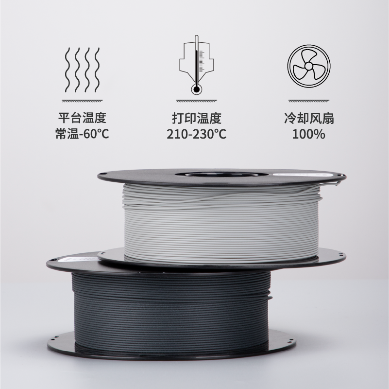 Kexcelled3D打印耗材PLA K5M 1.75 2.85mm哑光消光色高纯度材料 - 图1