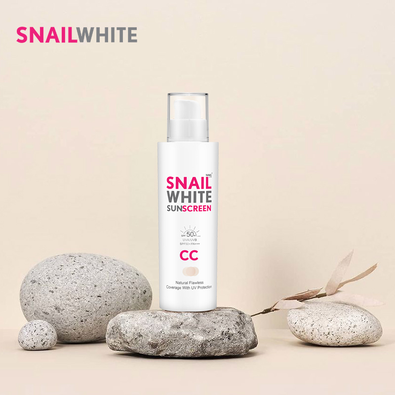 snailwhite施妮薇隔离乳妆前打底遮瑕保湿隐形毛孔裸妆提亮cc霜女