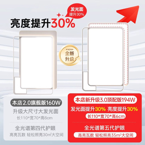 客厅主灯2026年新款现代简约卧室吸顶灯中山餐厅灯具全屋套餐组合 - 图0