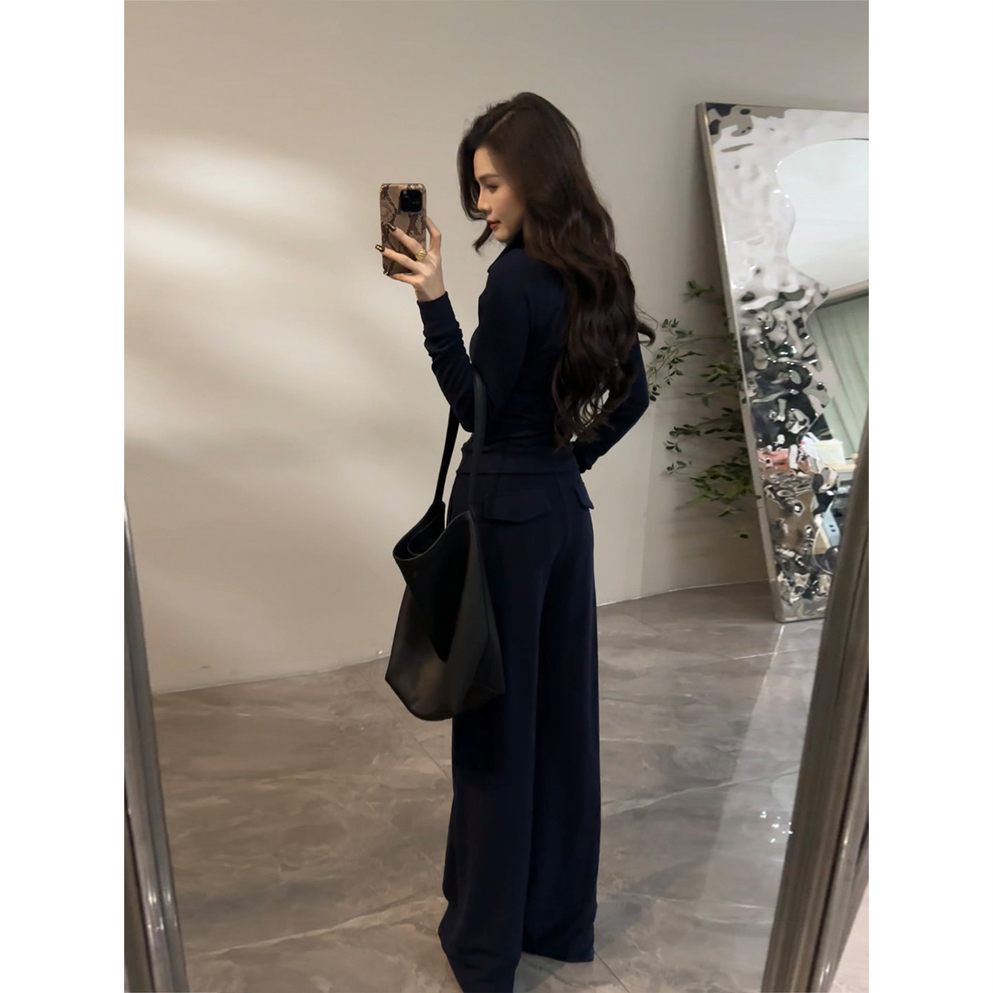 大婷婷 冬季新款休闲慵懒时尚套装上衣抽绳长裤阔腿裤长袖DT1692,淘宝优惠券,粉丝福利购,淘宝优惠卷