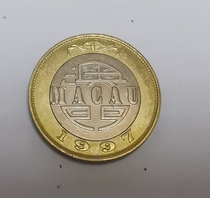 Macao bicolor 1997 RMB10  original light of good quality