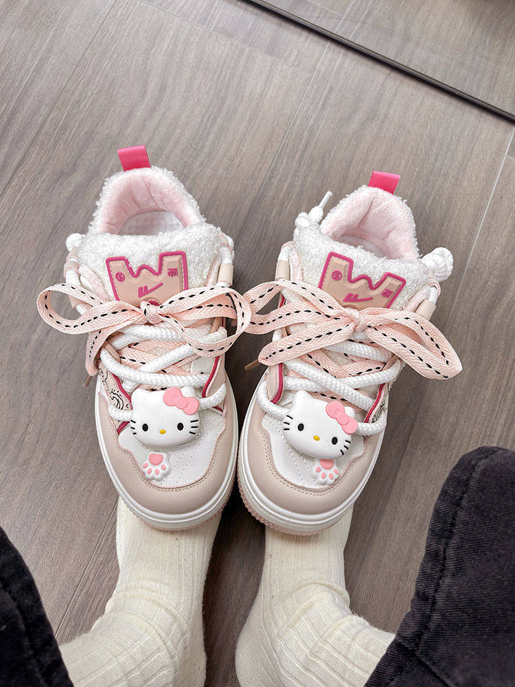 回力鞋子女新款学生可爱面包鞋女粉色厚底百搭板鞋春季运动休闲鞋,淘宝优惠券,粉丝福利购,淘宝优惠卷