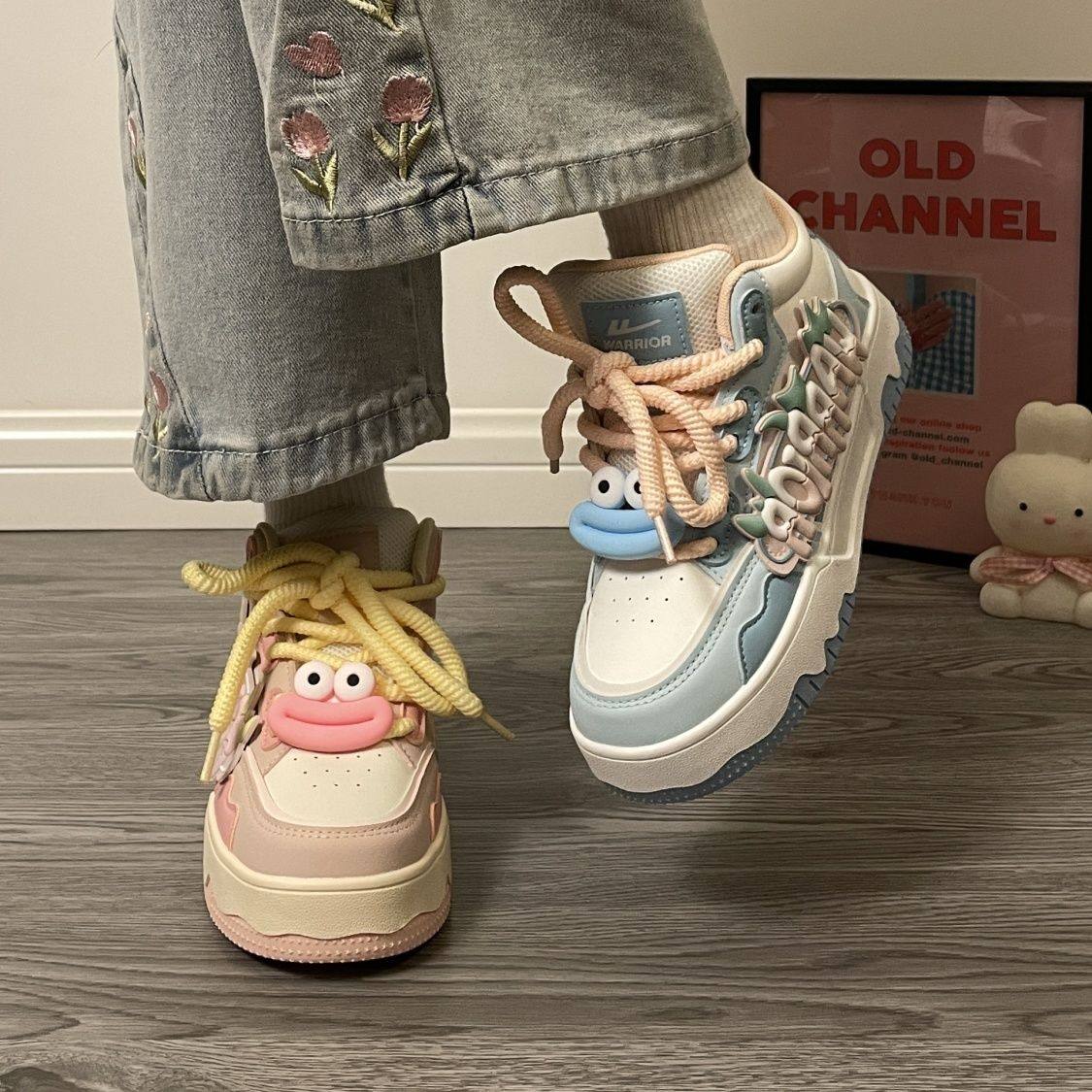 回力多巴胺女鞋鸳鸯款2025冬季高帮新款小众学生厚底运动休闲板鞋,淘宝优惠券,粉丝福利购,淘宝优惠卷