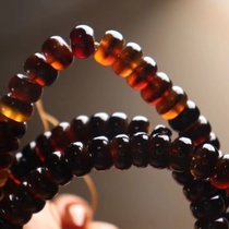 Natural Mountain Tortoise Shell Abacus Beads Bracelet 108 Hands Strings Necklace Turtle Chia Wine Red Full Blood Mountain Tortoise Playnecklace