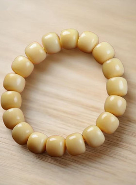 藏式油润驼骨单圈佛珠手串