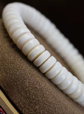 鹿角文玩根付单圈佛珠手串